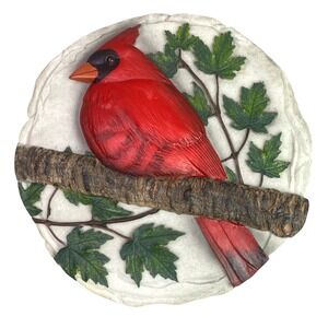 Spooniques‎ Cardinal Stepping Stone Wall Decor Ceramic Bird Art Garden